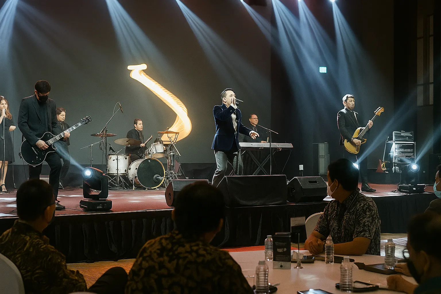 Festival musik Jakarta Selatan dengan band Judika