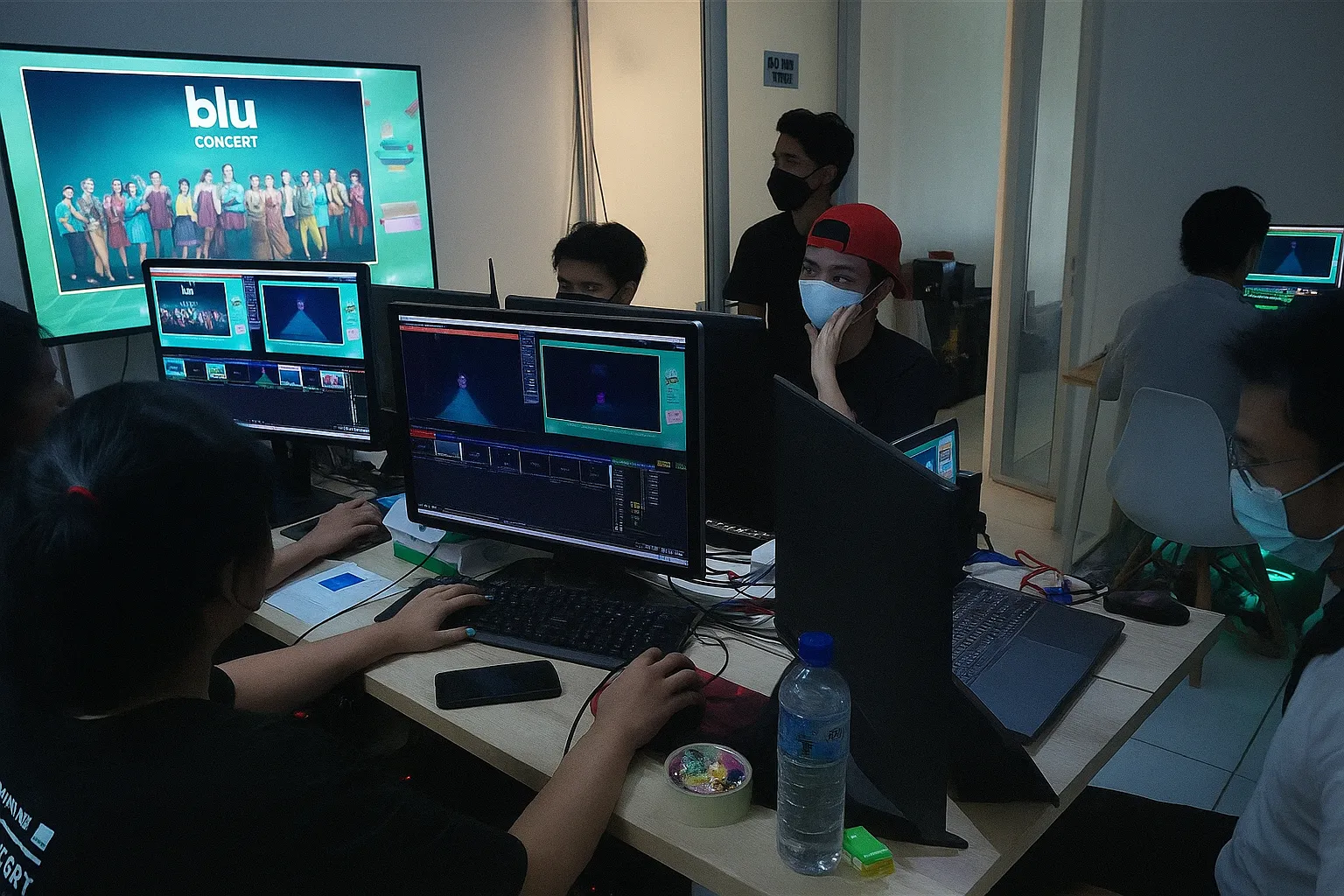 Kamera dan sistem siaran untuk live streaming event perusahaan